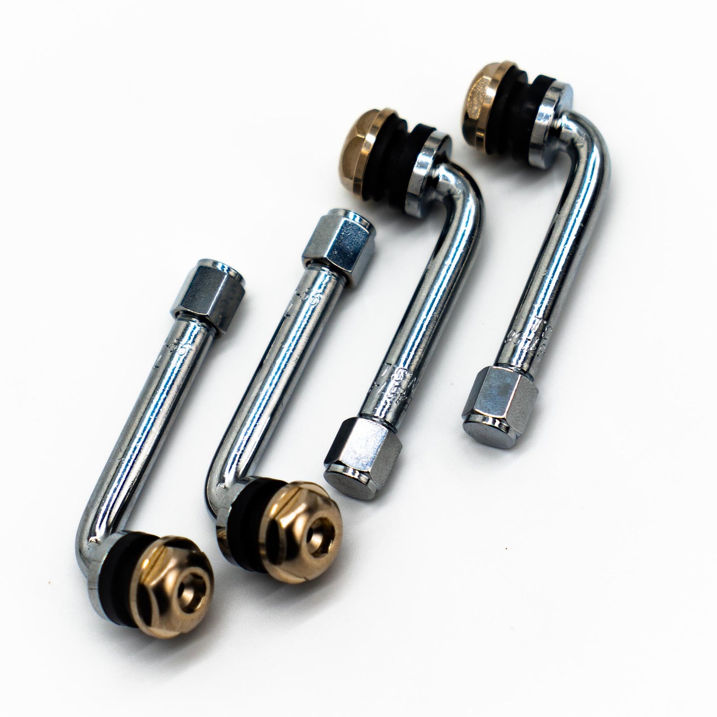 4) 50mm 90 degree valve stems for 2 & 3 piece wheels - Griplow JDM Super  Wheels
