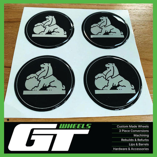 Holden Lion Black (No Tail) 45mm Resin Decal